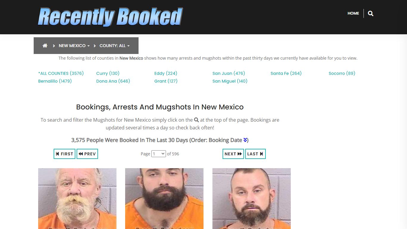 Bookings, Arrests and Mugshots in Dona Ana County, New Mexico